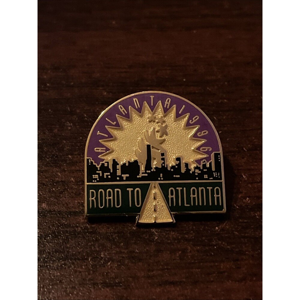 1996 Atlanta Summer Olympics Road To Atlanta Lapel Hat Pin